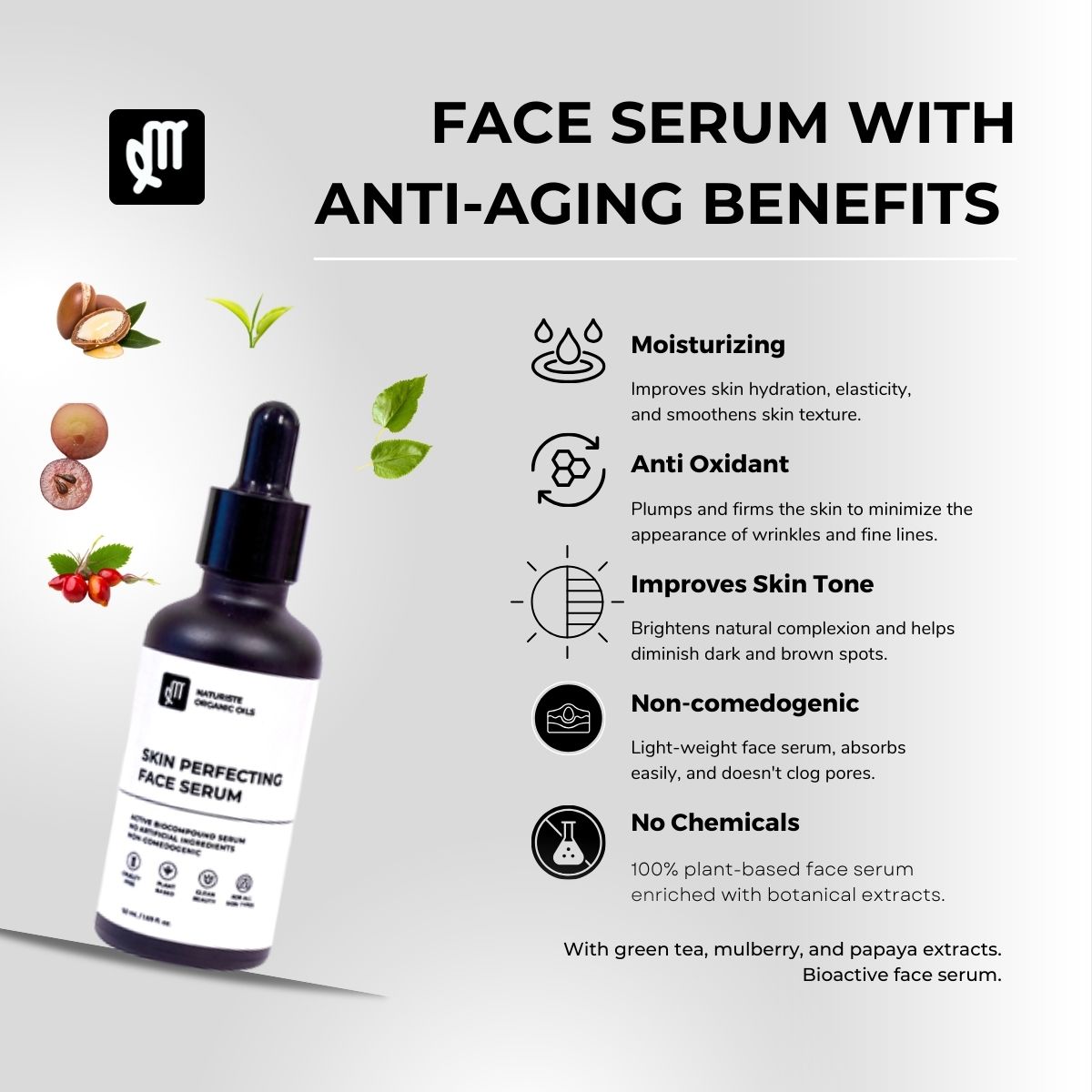 Anti-Wrinkle & Brightening Face Serums: The Power of Botanicals in Our Anti-Aging and Antioxidant-Rich Serums
